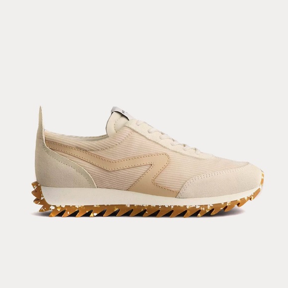 rag & bone Shoes - Rag & Bone Retro Runner Cream Corduroy Sneakers